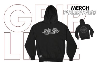 Poleron "Grip Life" - Black/Grey