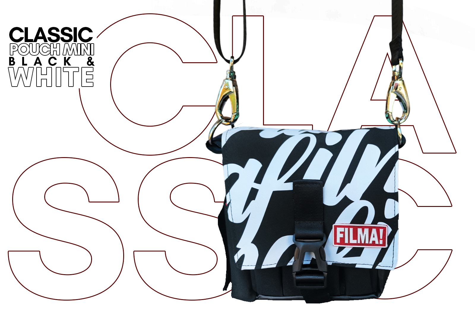 Classic Pouch Mini - Blanco & Negro - Imagen 2